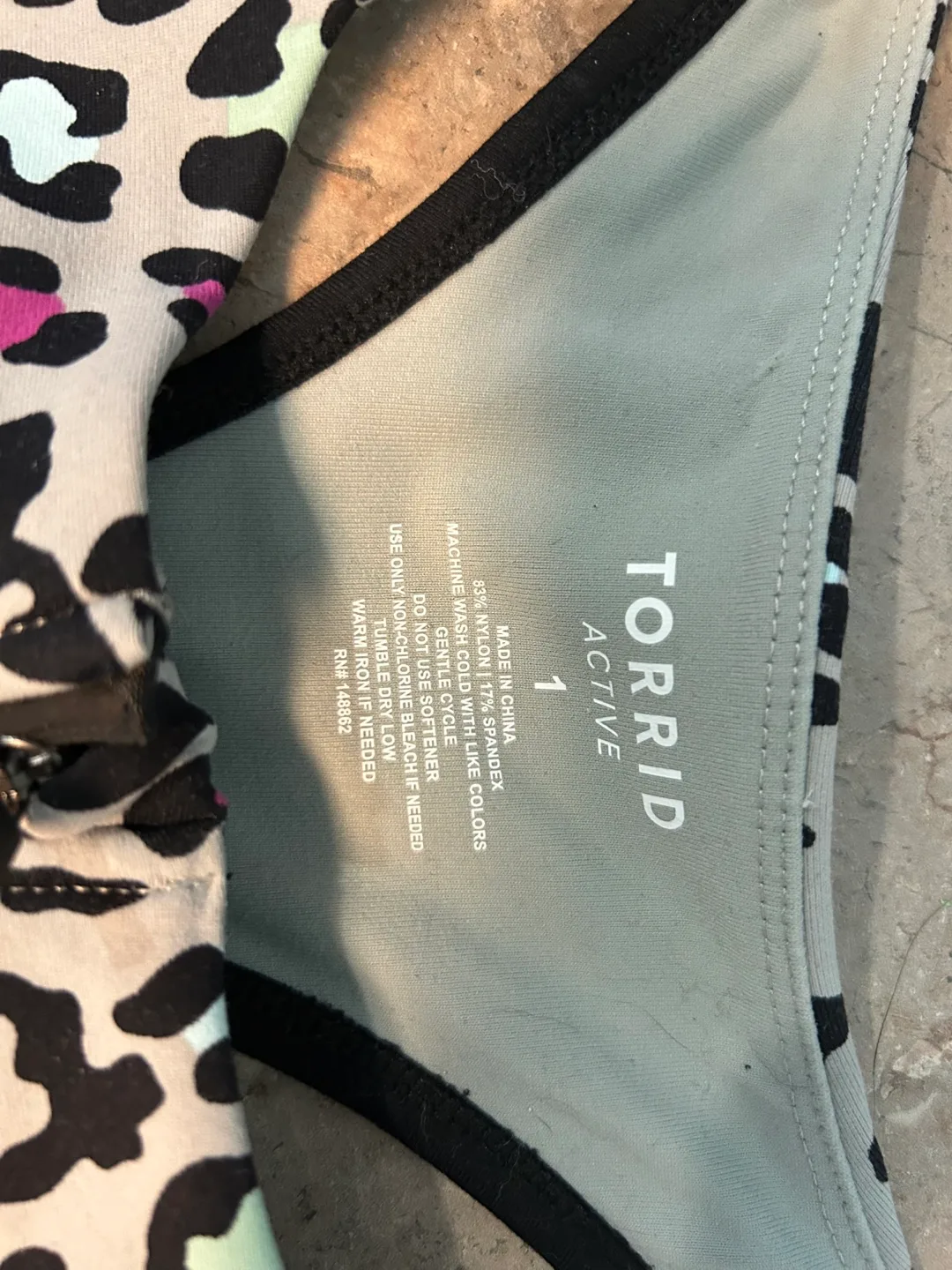 Torrid Active Leopard Print Bra Size 1 image indicator(2)
