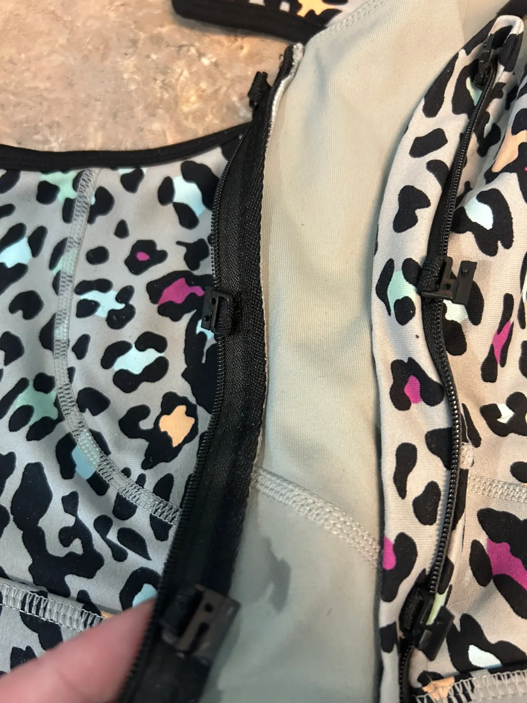 Torrid Active Leopard Print Bra Size 1 image indicator(5)