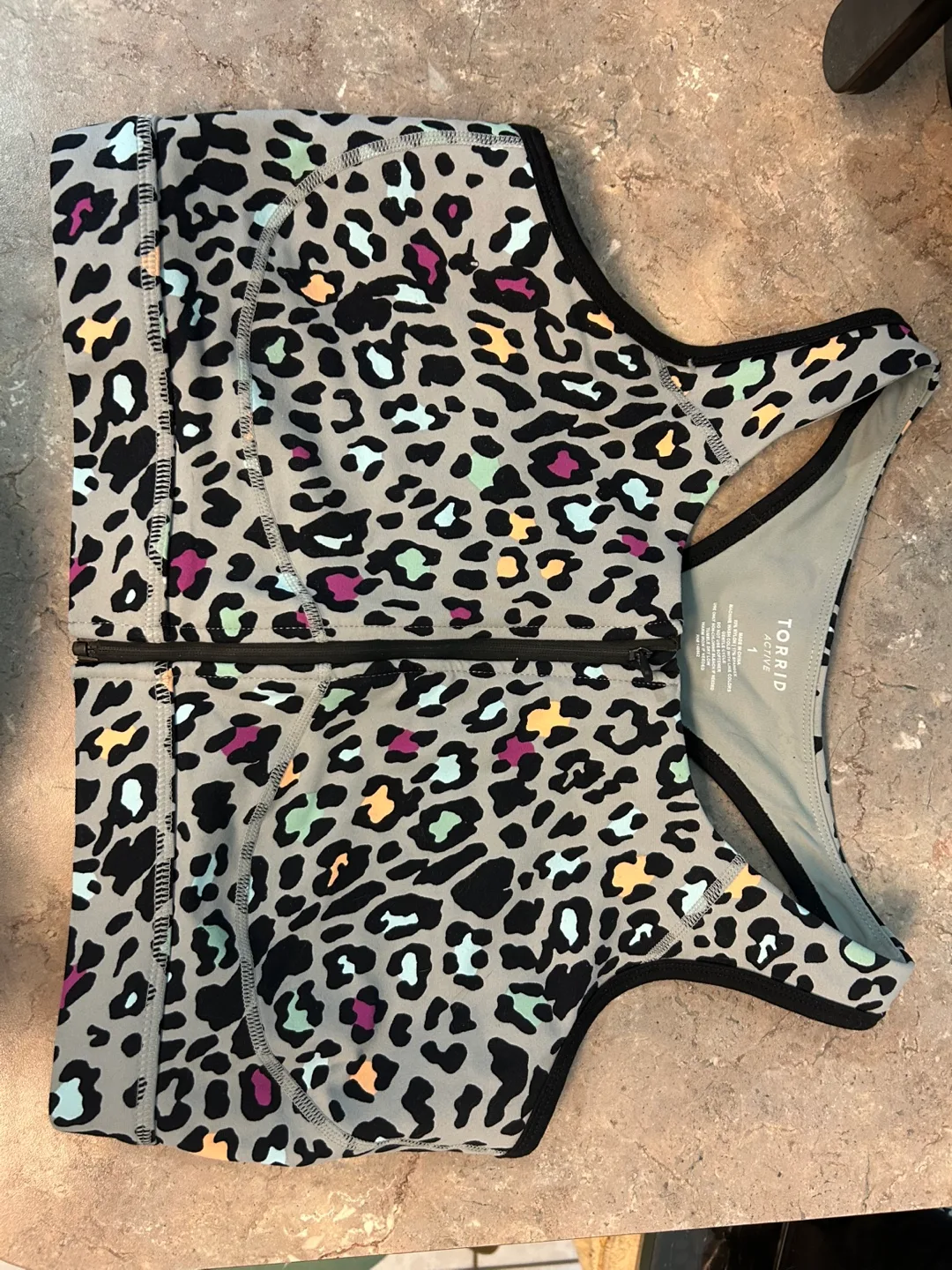 Torrid Active Leopard Print Bra Size 1 thumbnail