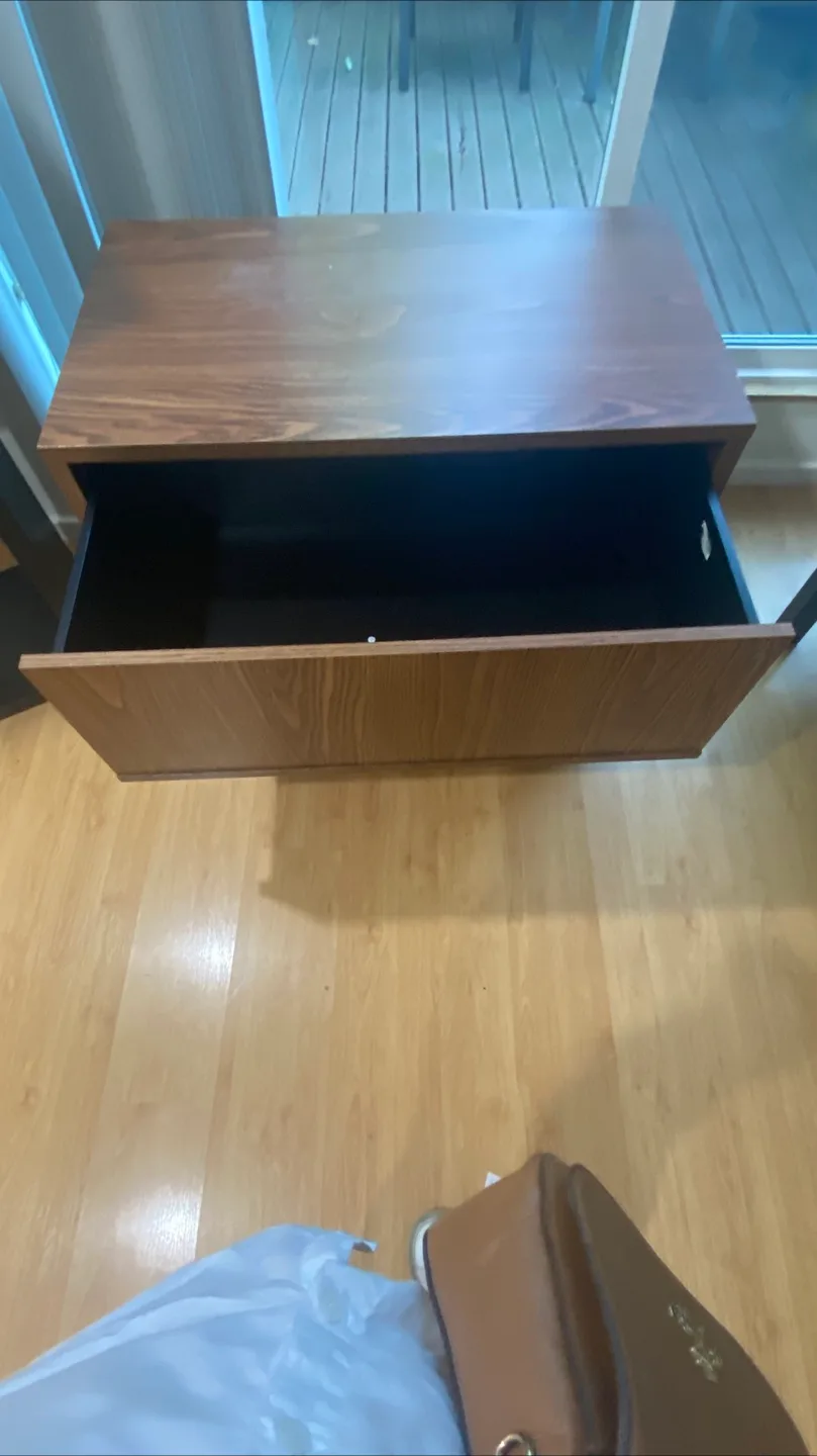 Wood Grain Two-Drawer Filing Cabinet image indicator(2)