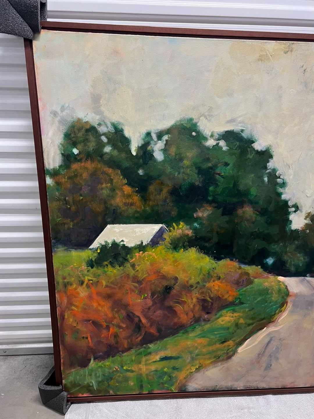 LUCY GOULD REITZFELD, LARGE OIL ON CANVAS PAINTING “THE ROAD” - photo 2