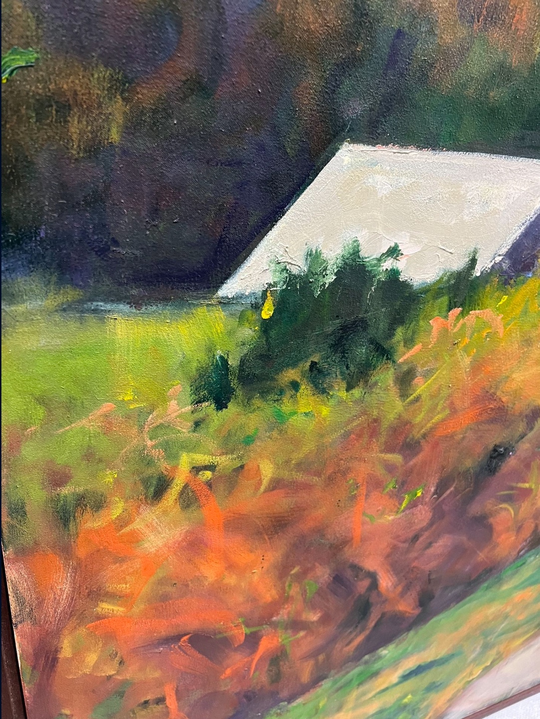 LUCY GOULD REITZFELD, LARGE OIL ON CANVAS PAINTING “THE ROAD” - photo 4