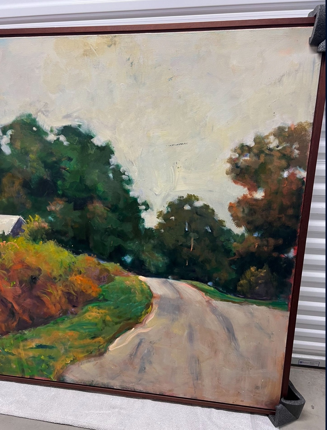 LUCY GOULD REITZFELD, LARGE OIL ON CANVAS PAINTING “THE ROAD” - photo 3