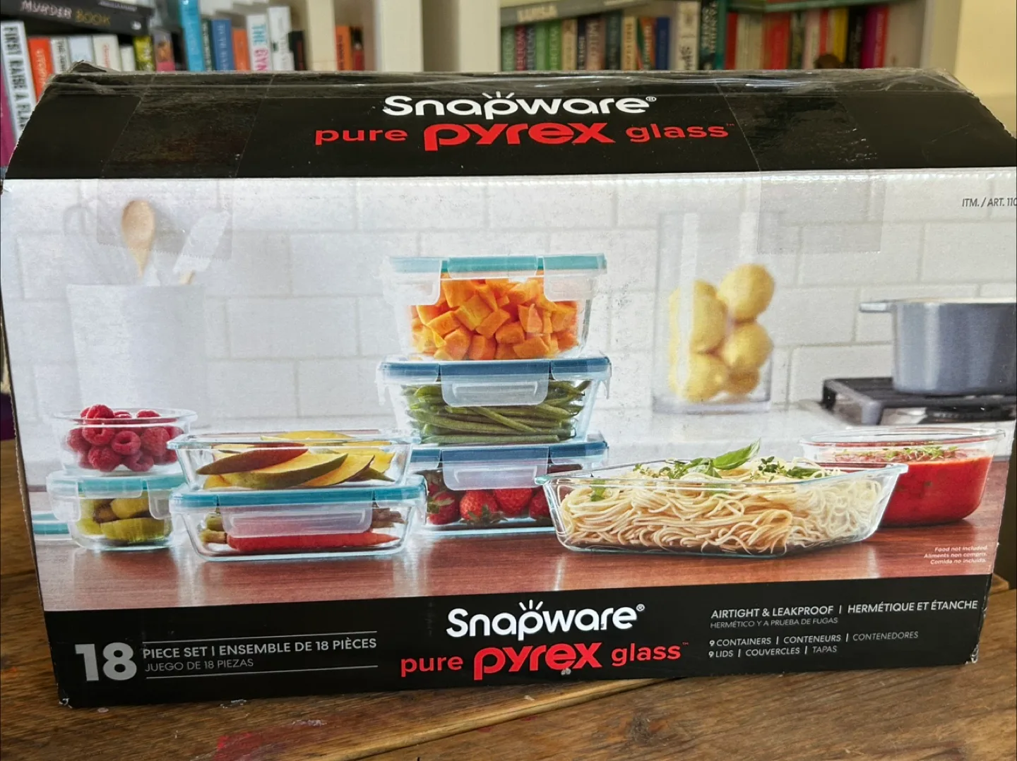 18 piece Snapware Pyrex Glass Storage Set thumbnail