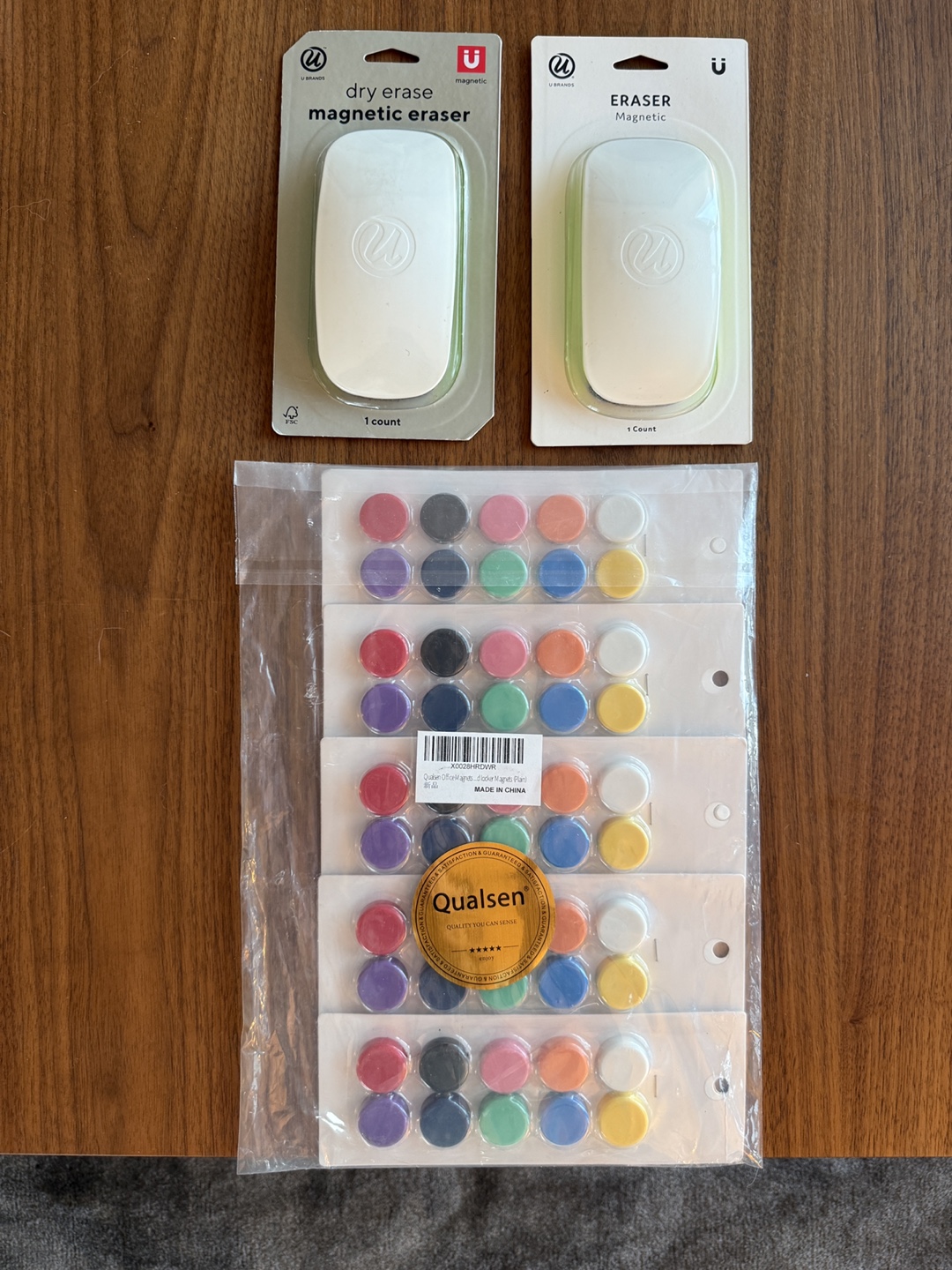Magnetic glass whiteboard set (erasers and magnets included) - photo 3
