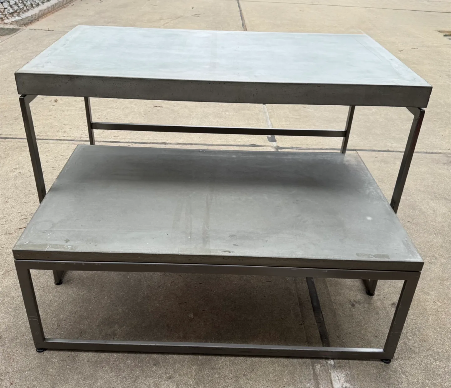 Concrete indoor  Outdoor Table with Bench thumbnail
