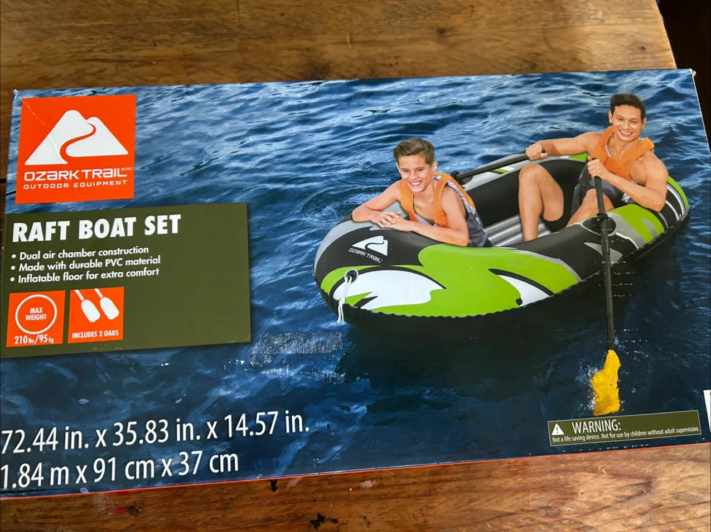 Ozark Trail 2 Person Raft Boat - Brand new! thumbnail