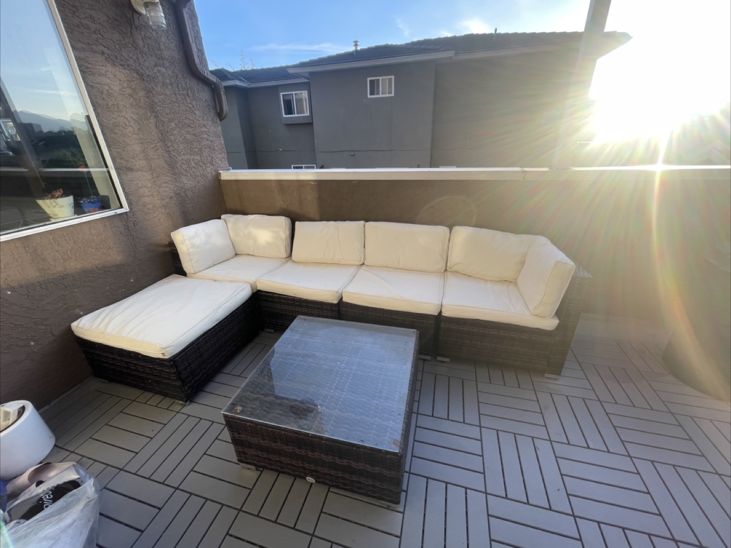 Outdoor Wicker Sectional Sofa Set