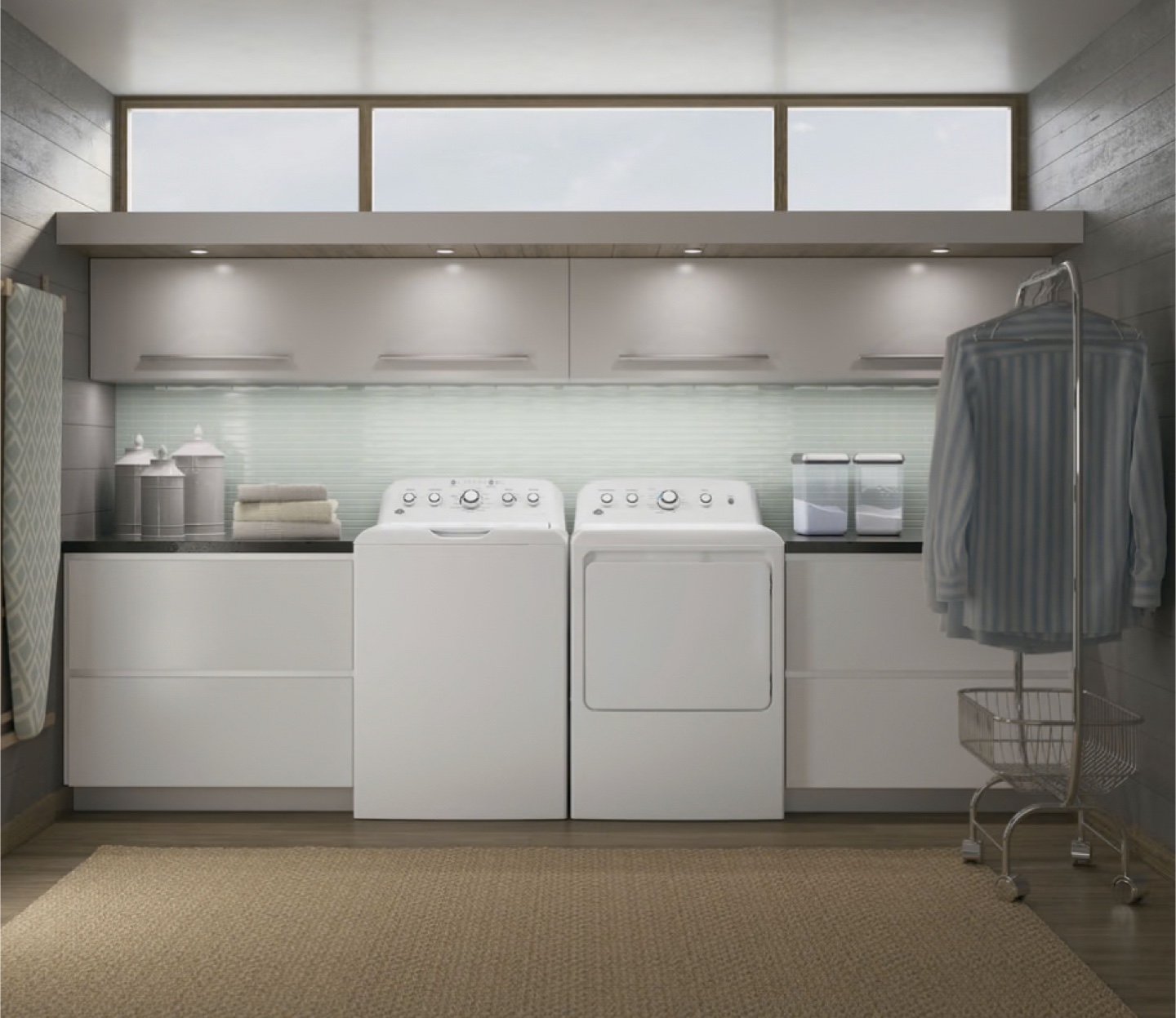 GE Washer and Dryer Set - White - photo 5
