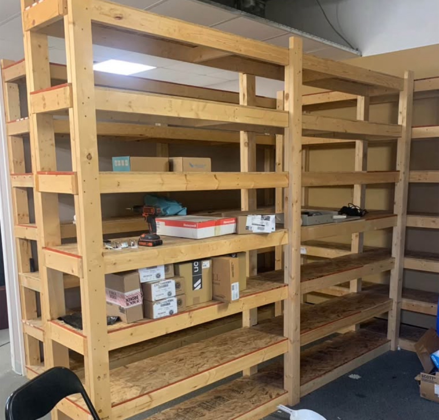 Wooden Shelving Unit