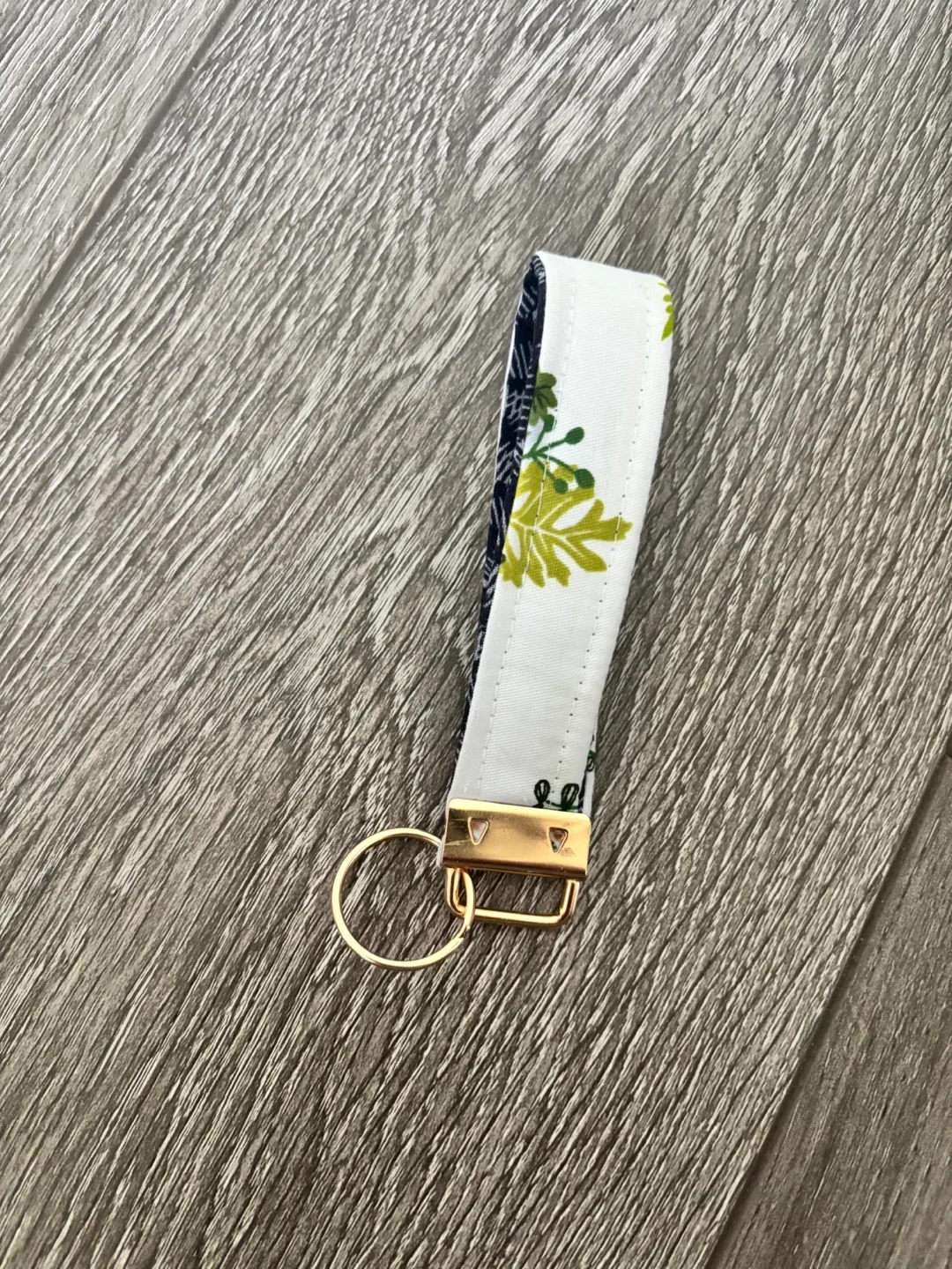 Floral Fabric Keychain thumbnail