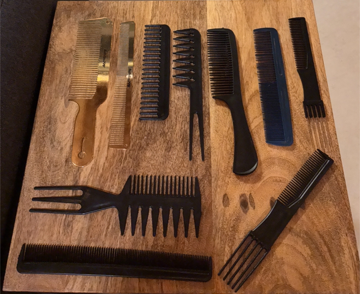 Barber combs + cape