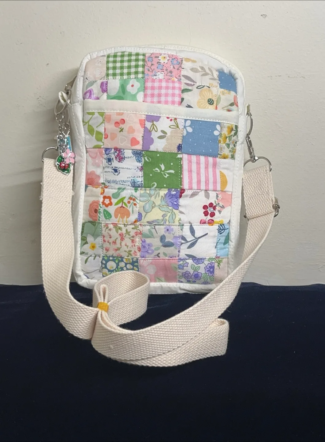 Handmade Floral Patchwork Crossbody Bag thumbnail