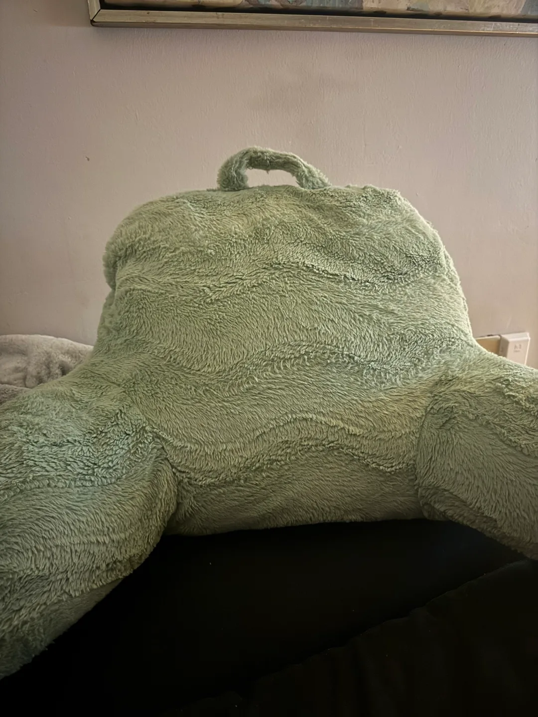 Mint Green Bed Rest Pillow with Arms thumbnail