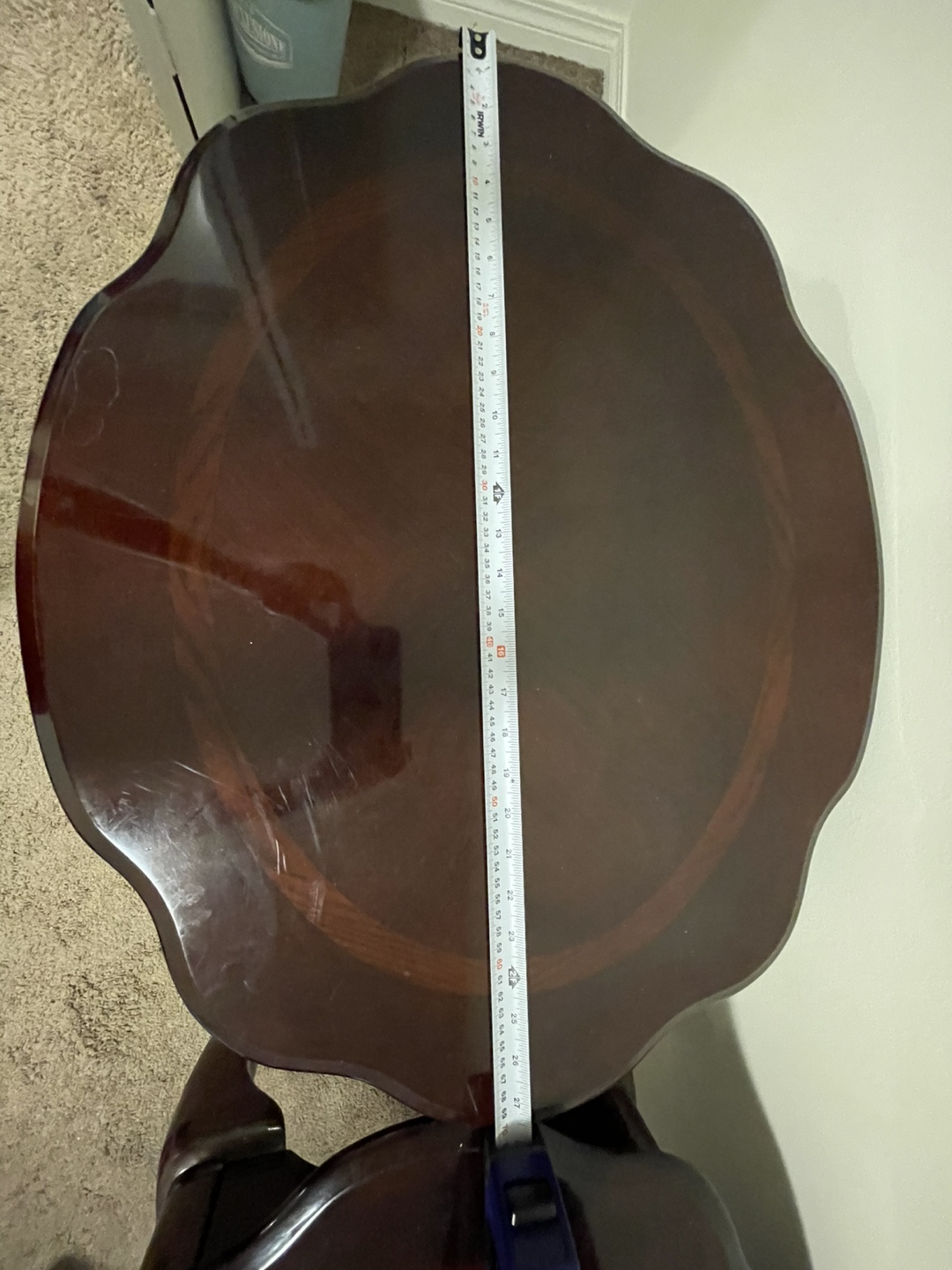 Pair of Dark Wood Accent Tables - 21" Tall - photo 3