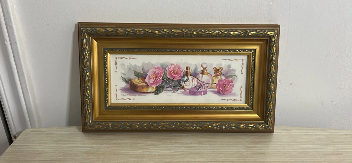 Framed Floral Print Wall Art thumbnail