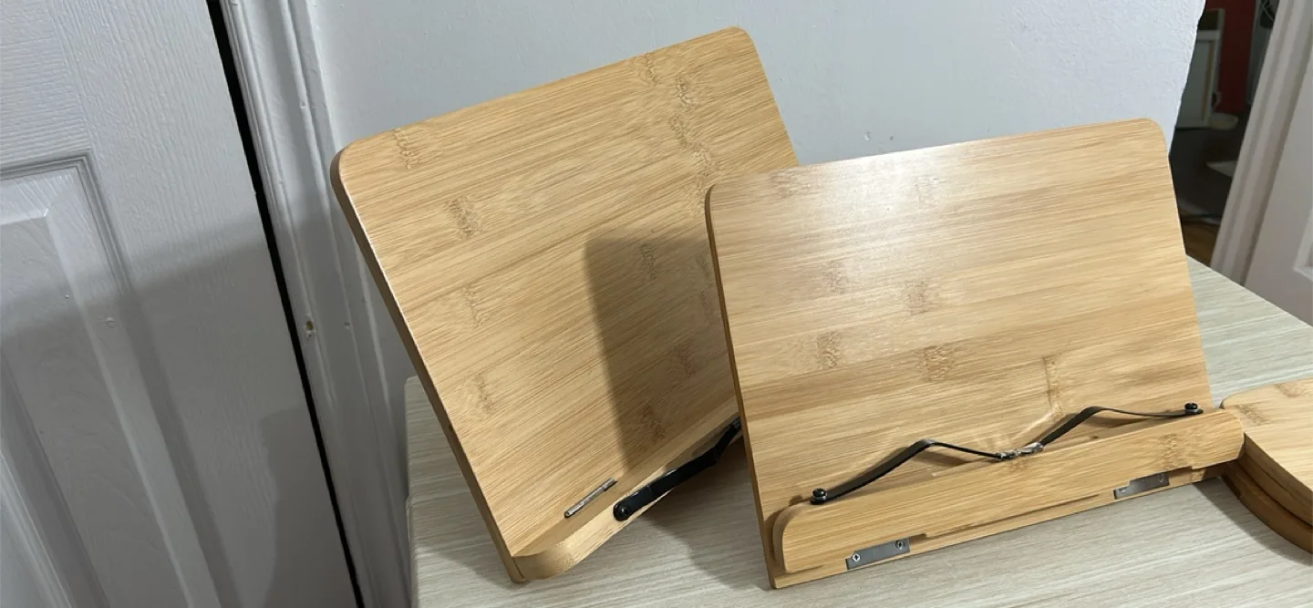 Bamboo Book Stand thumbnail