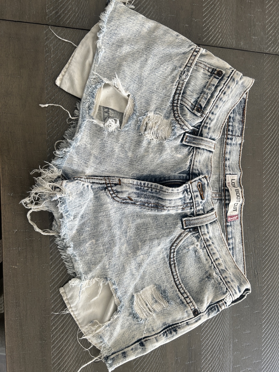 Levis  Distressed Denim Shorts