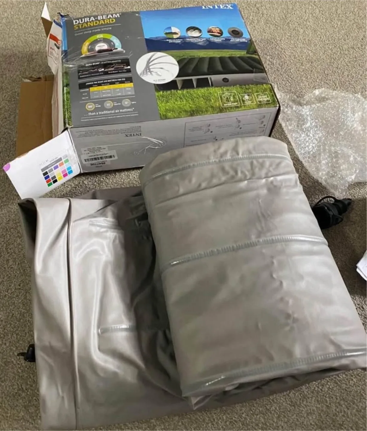 NEW 10” Twin Inflatable Mattress, Battery Pump Included image indicator(4)