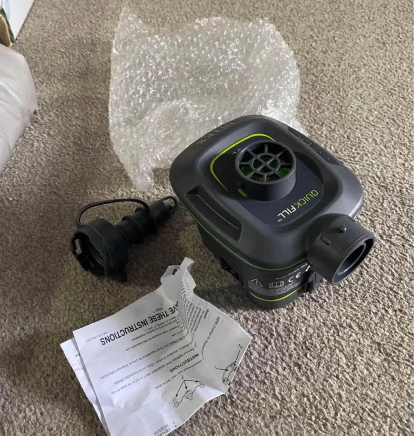 NEW 10” Twin Inflatable Mattress, Battery Pump Included image indicator(6)