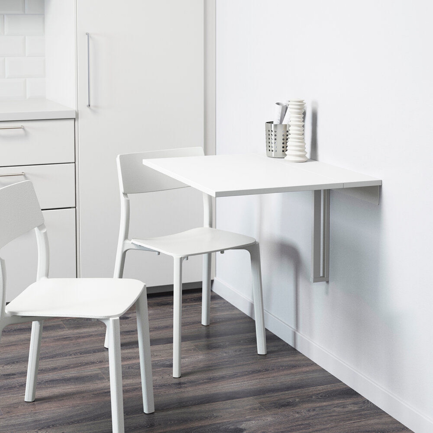 IKEA NORBERG Wall-mounted Drop-leaf Table - White - photo 4