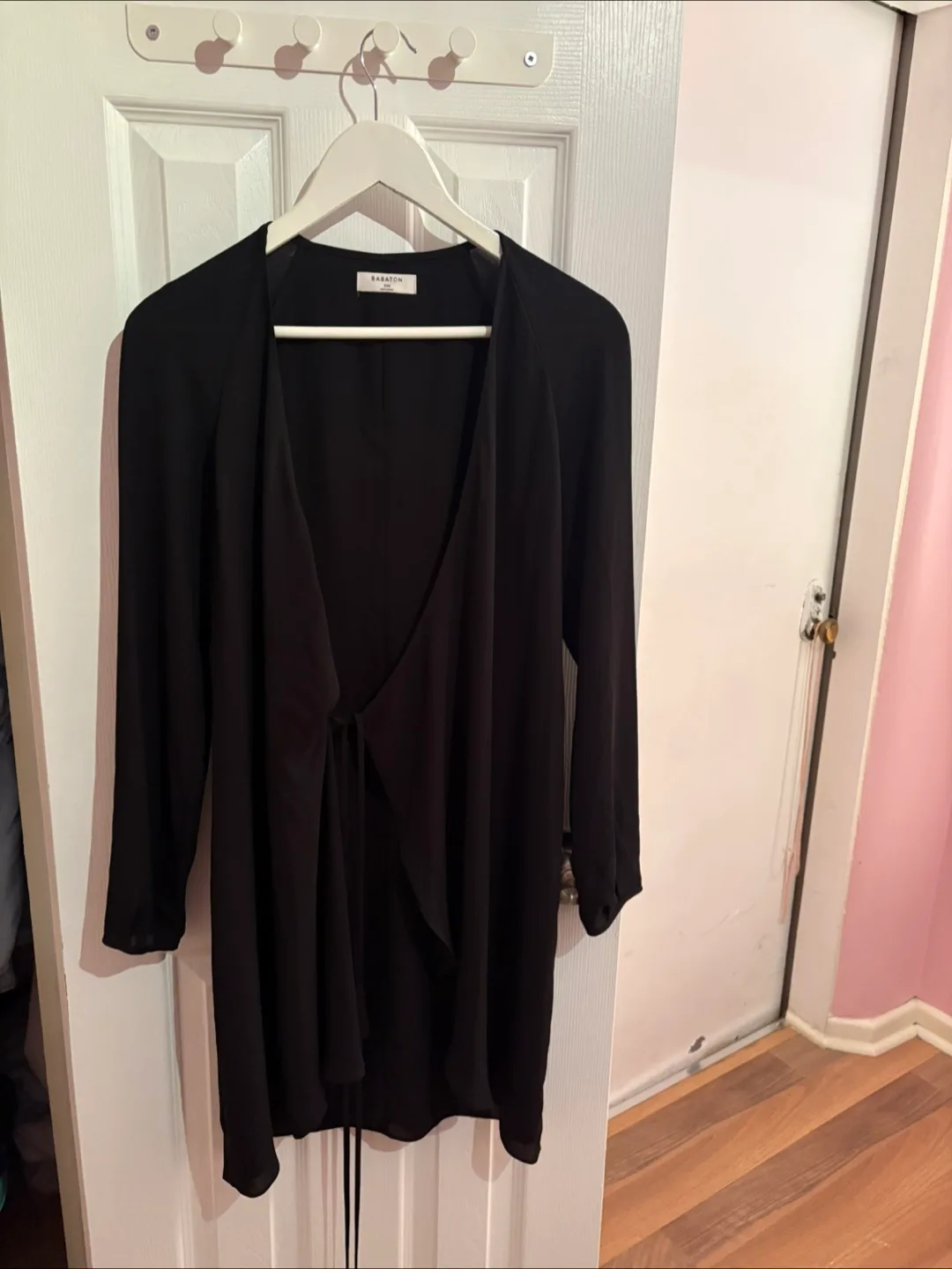 Babaton Black Wrap Blouse - Size XS thumbnail