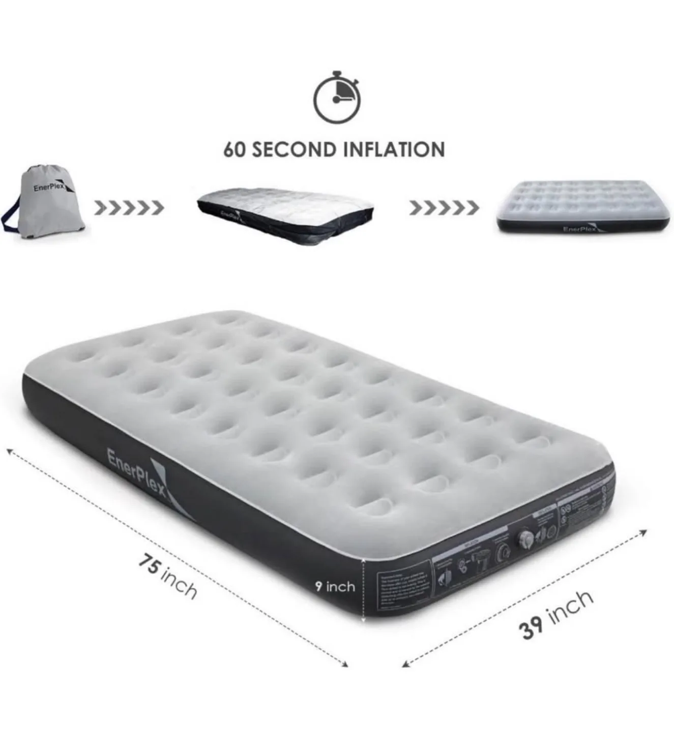 NEW Twin Camping Series Airbed, High Speed Pump image indicator(8)