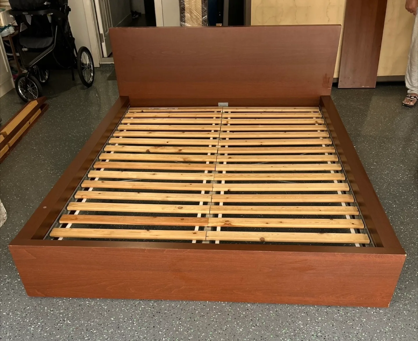 IKEA MALM Brown King Bed Frame thumbnail
