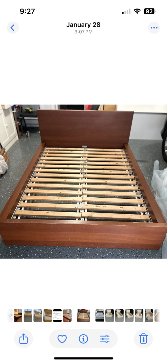 IKEA MALM Brown King Bed Frame - photo 2