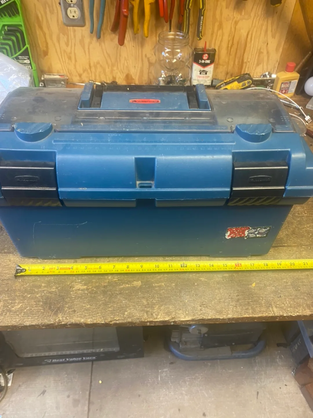 Rubbermaid Tool Box - Blue thumbnail