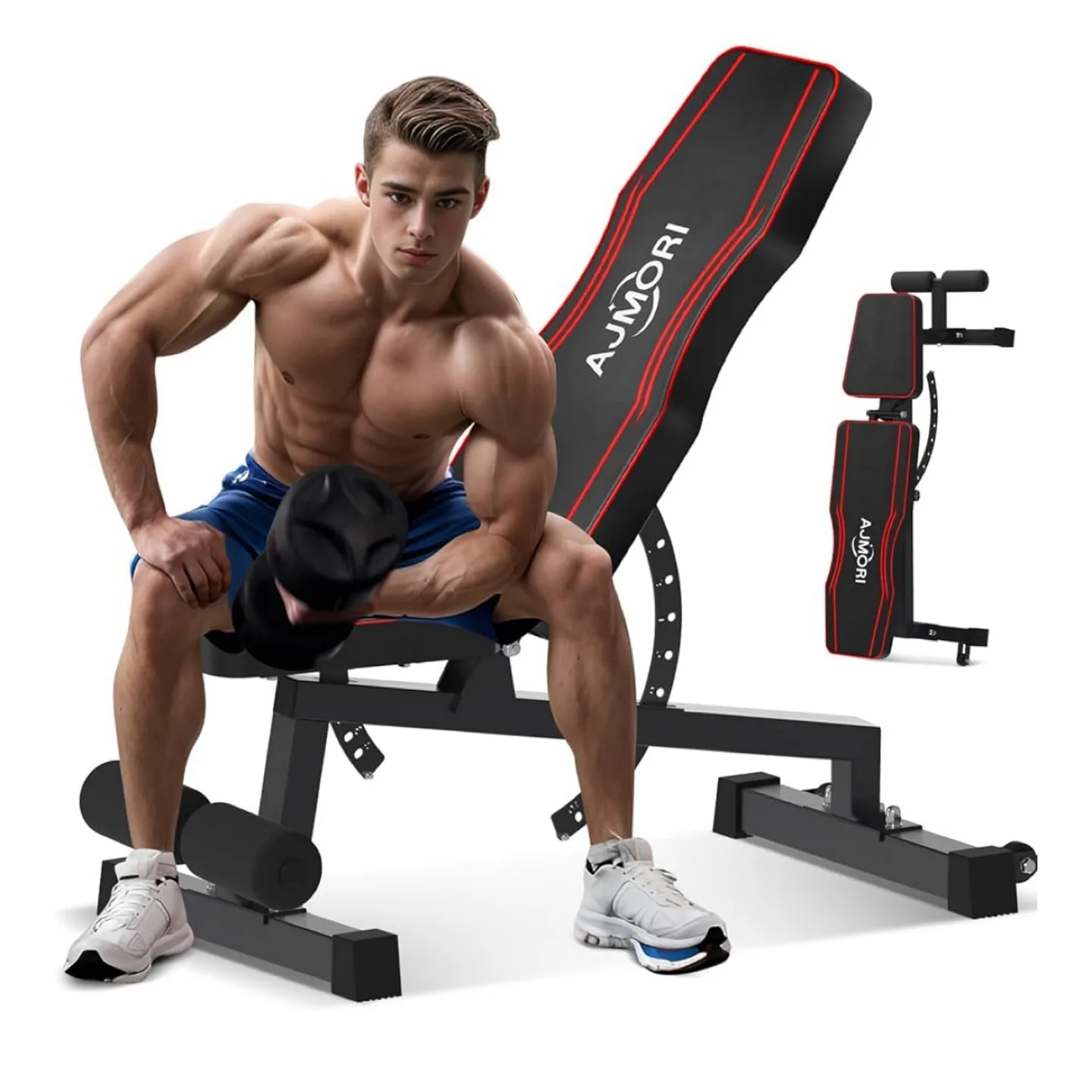 NEW Ajmori 1200LB Weight Bench image indicator(6)