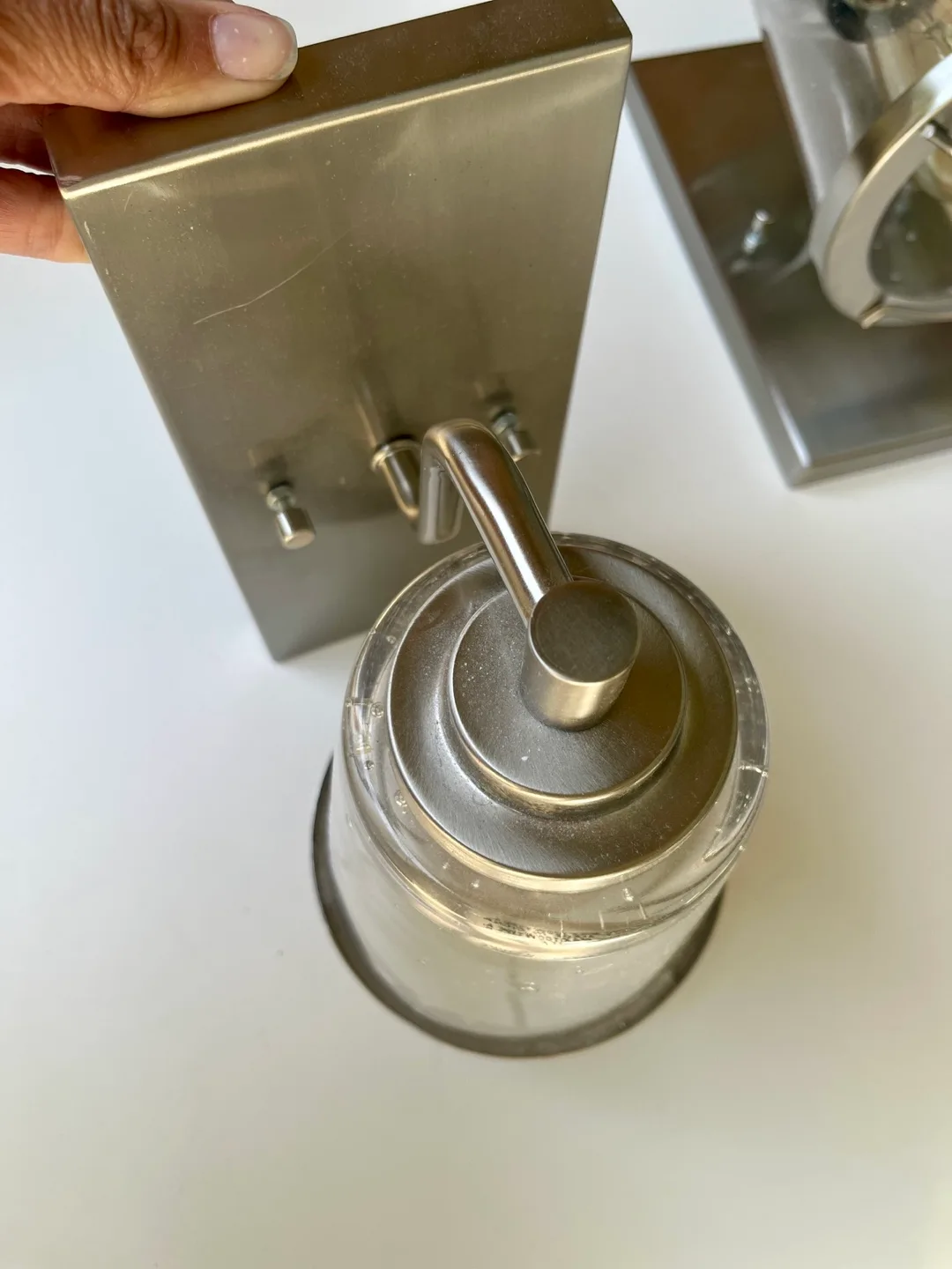 Set of Two Silver Bathroom Vanity Lights image indicator(3)