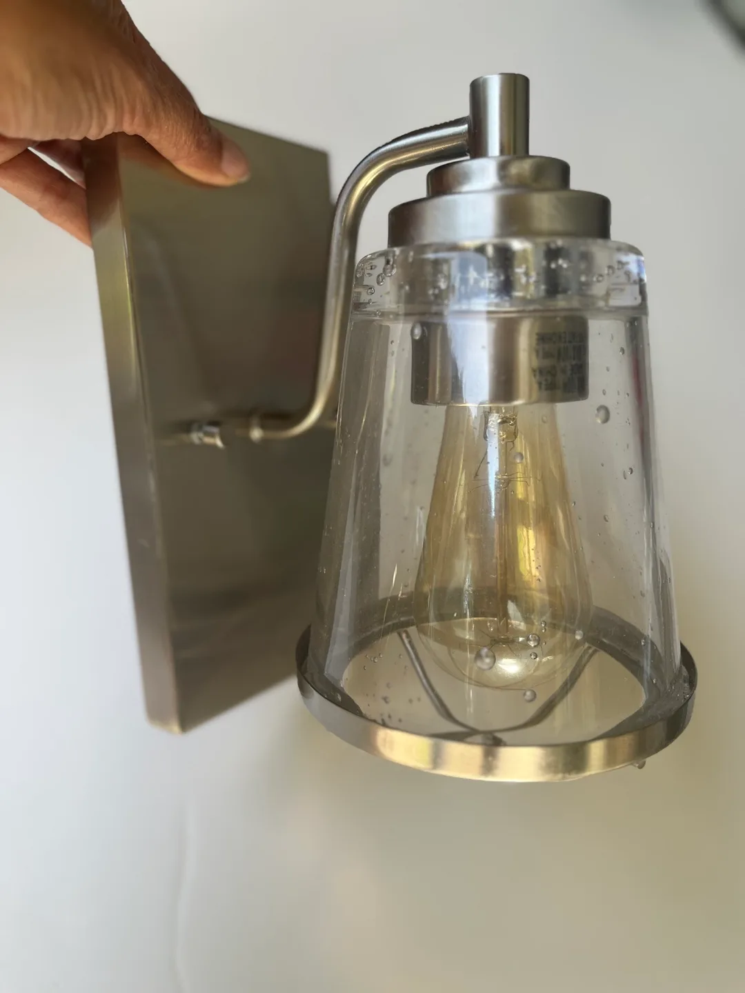 Set of Two Silver Bathroom Vanity Lights image indicator(5)