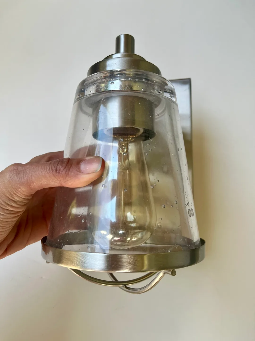 Set of Two Silver Bathroom Vanity Lights image indicator(7)