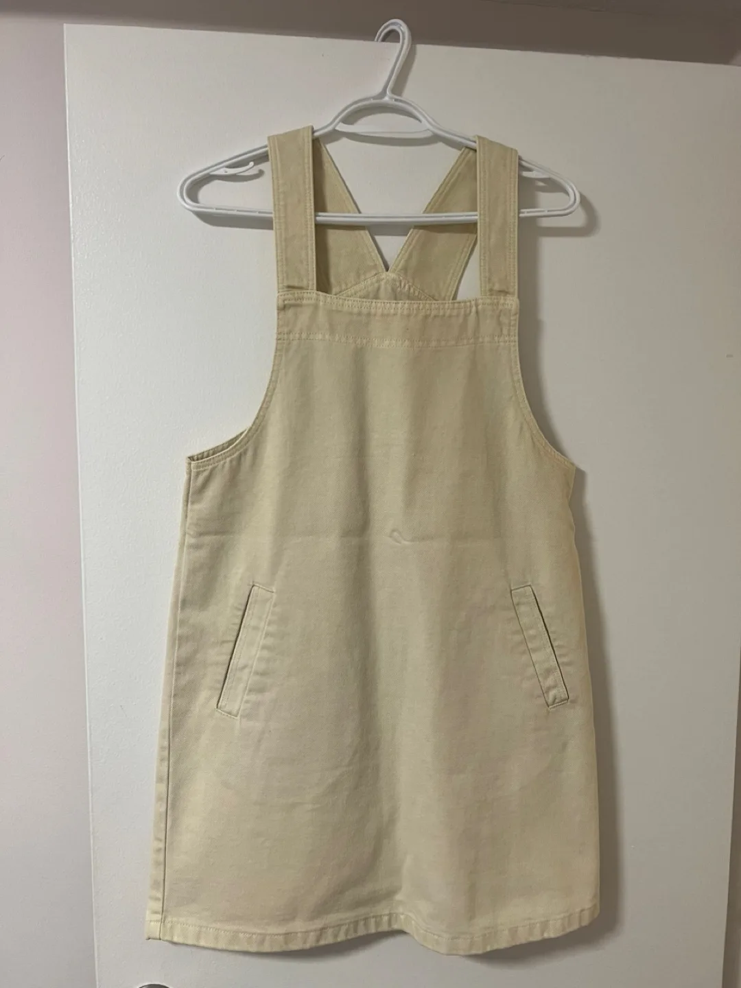 MNG Beige Overall Dress - Size S thumbnail