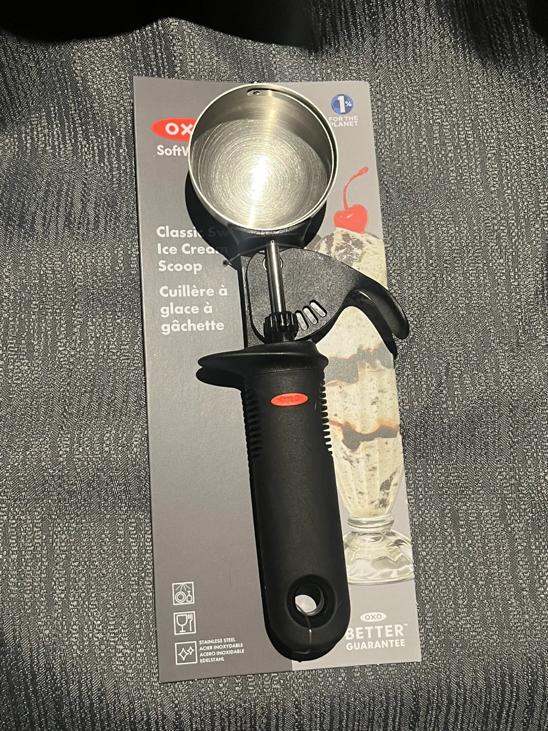 OXO SoftWorks Classic Swipe Ice Cream Scoop - New thumbnail
