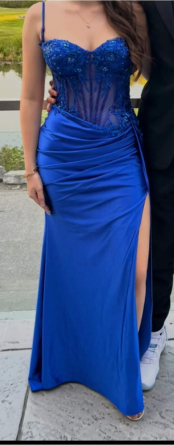 Blue Prom Dress image indicator(4)