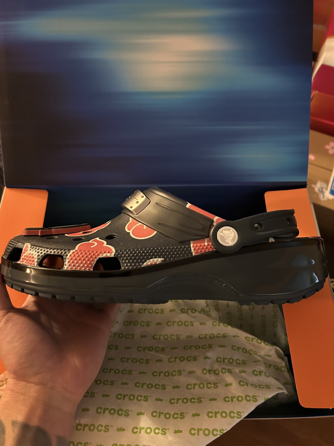 Naruto X Crocs Itachi size 13