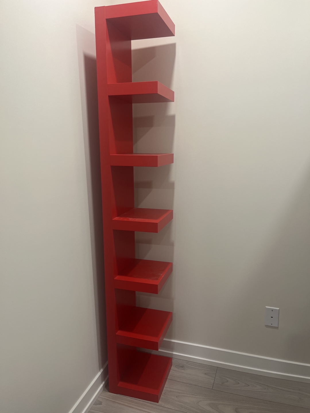 Ikea LACK Wall shelf unit, Red