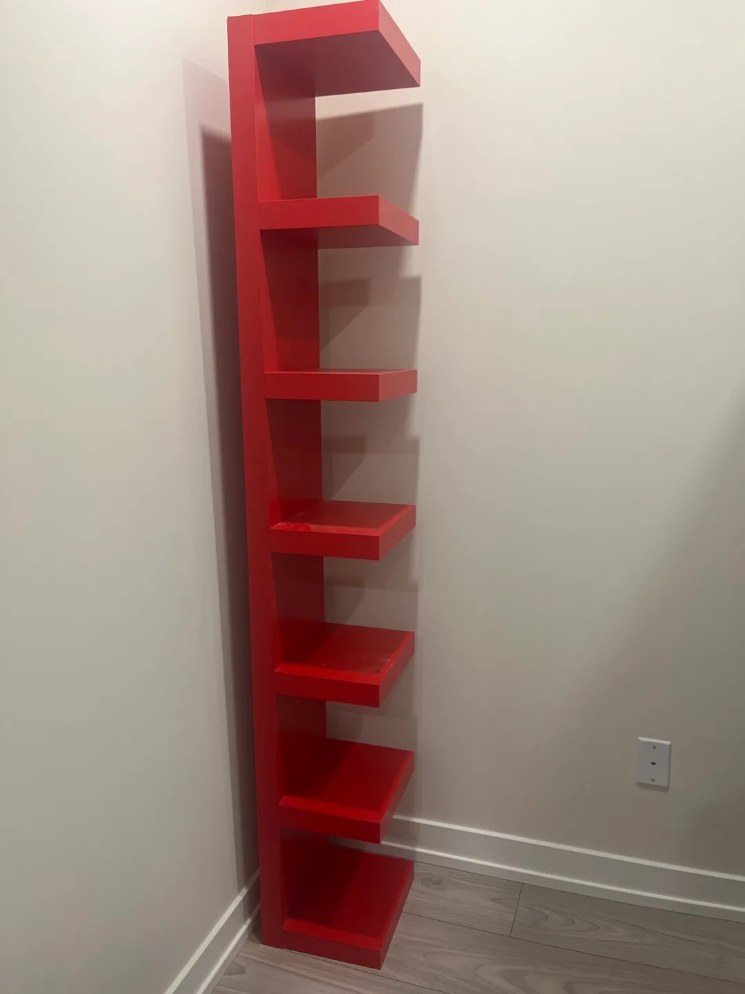 Ikea LACK Wall shelf unit, Red thumbnail