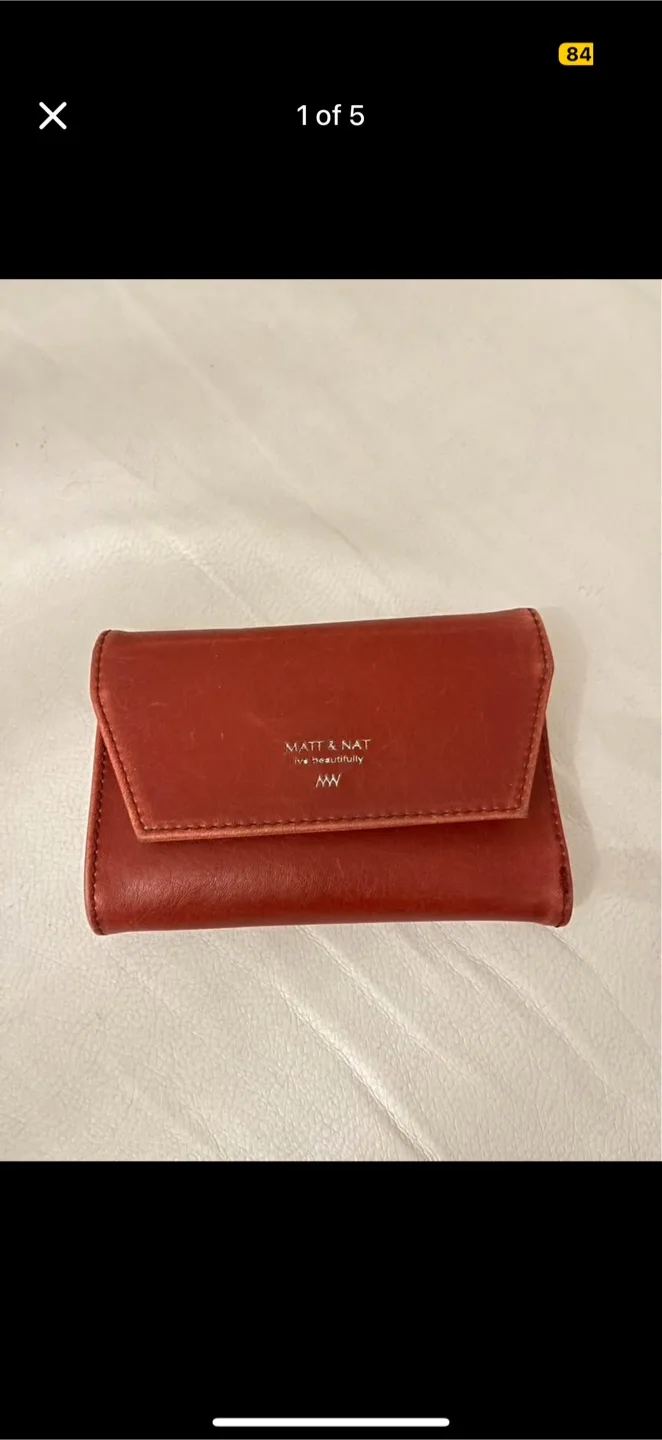 Matt & Nat Red Wallet thumbnail