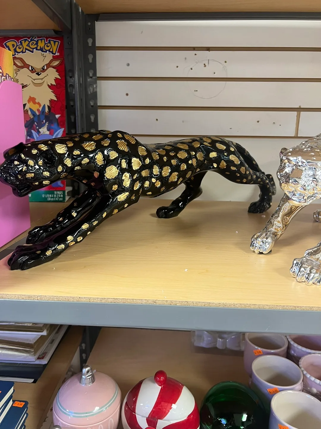 Black & Gold Jaguar Royal decoration Statue thumbnail
