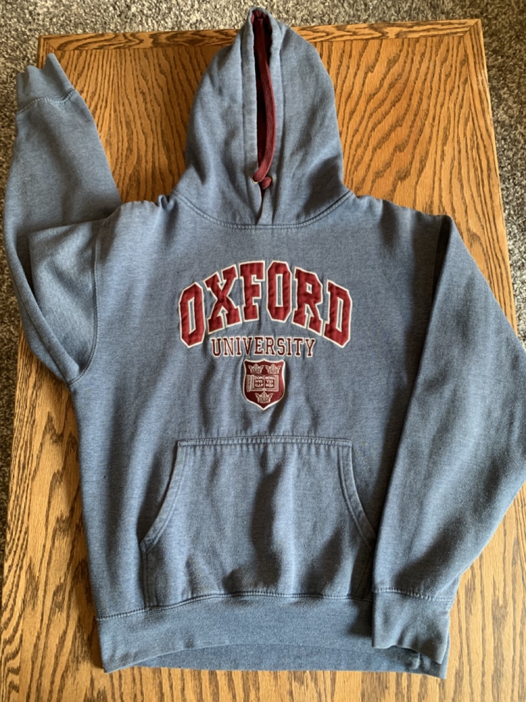 Oxford University Hoodie - grey