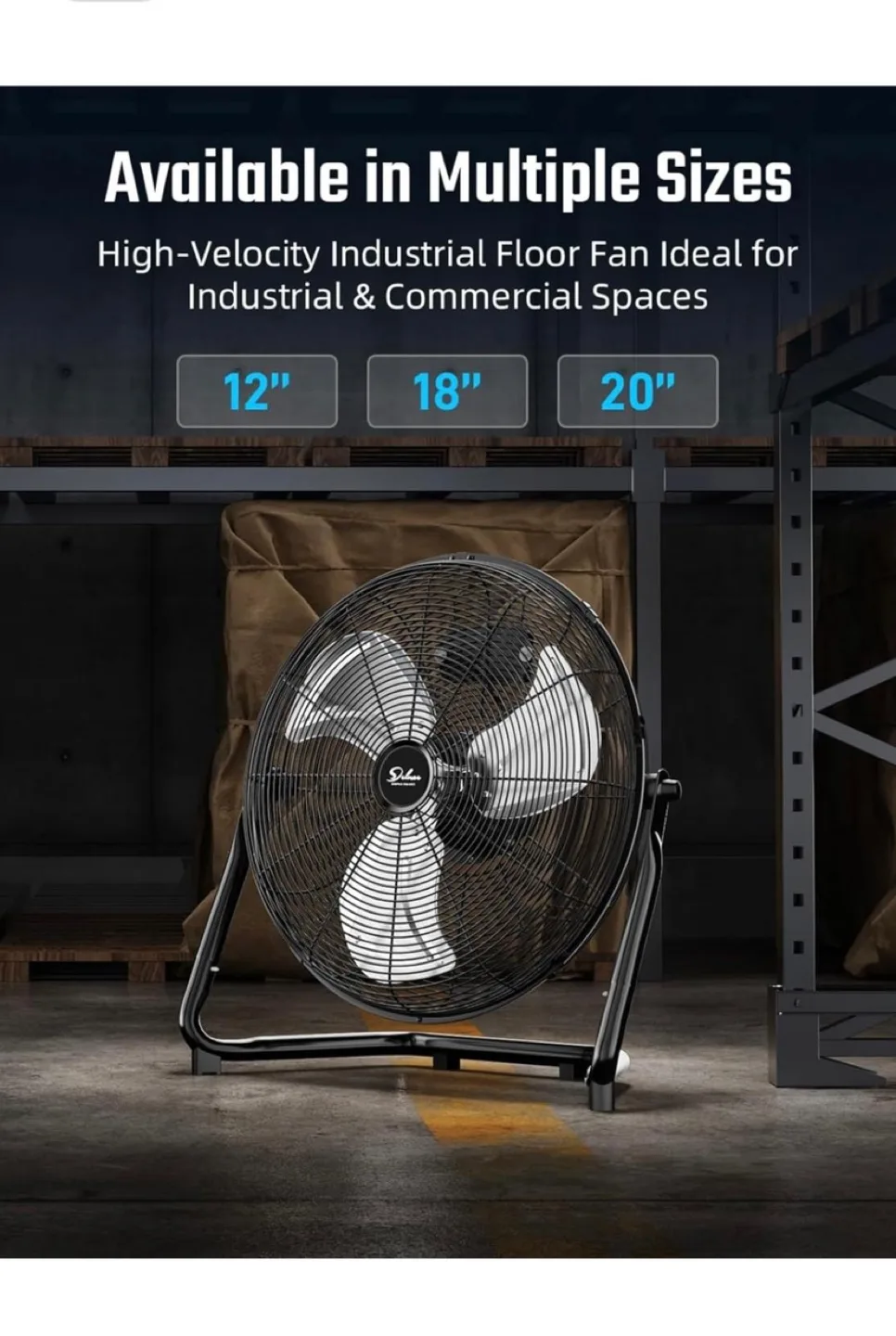 Simple Deluxe 20-Inch Floor Fan image indicator(2)