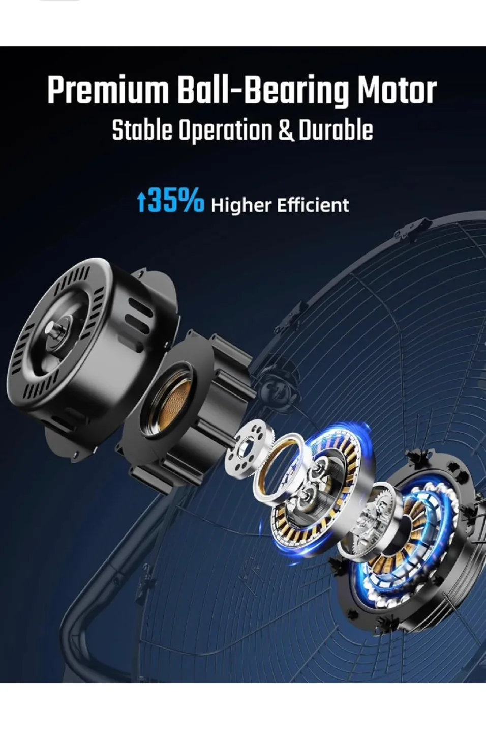 Simple Deluxe 20-Inch Floor Fan image indicator(6)