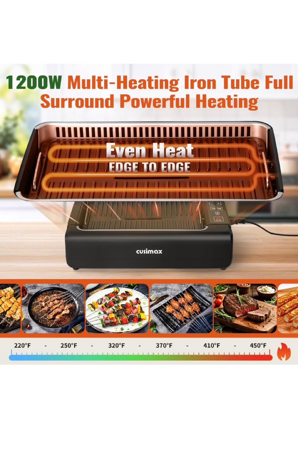 Cusimax Smokeless Indoor Grill - photo 3