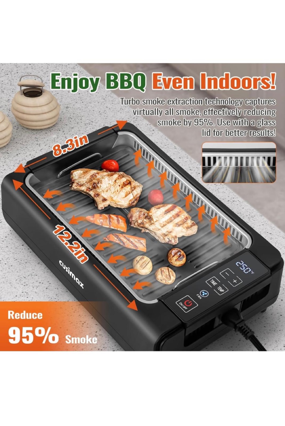 Cusimax Smokeless Indoor Grill - photo 2