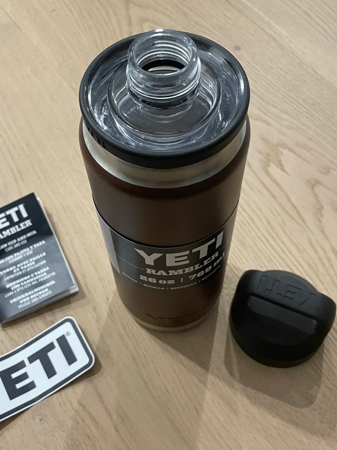 YETI Rambler 26oz Bottle w Chug Cap. Brown. New w Tags. $40 image indicator(2)