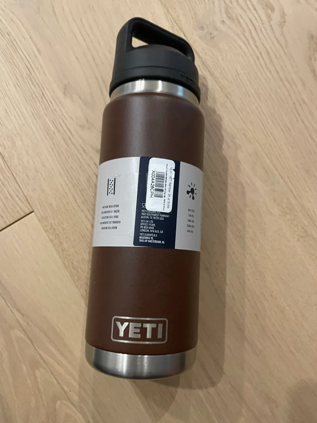 YETI Rambler 26oz Bottle w Chug Cap. Brown. New w Tags. $40 image indicator(4)