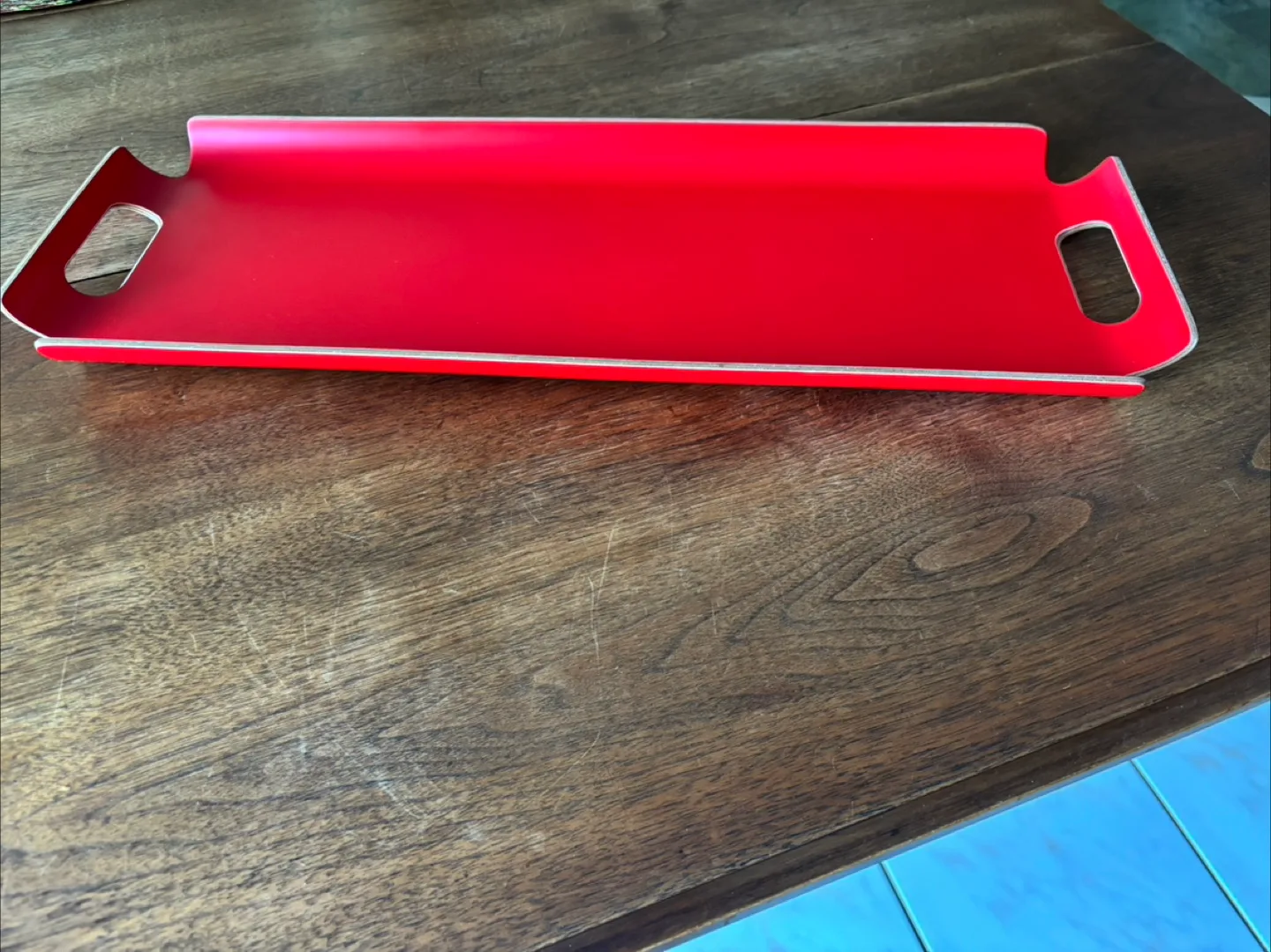 Red Serving Tray with Handles image indicator(2)
